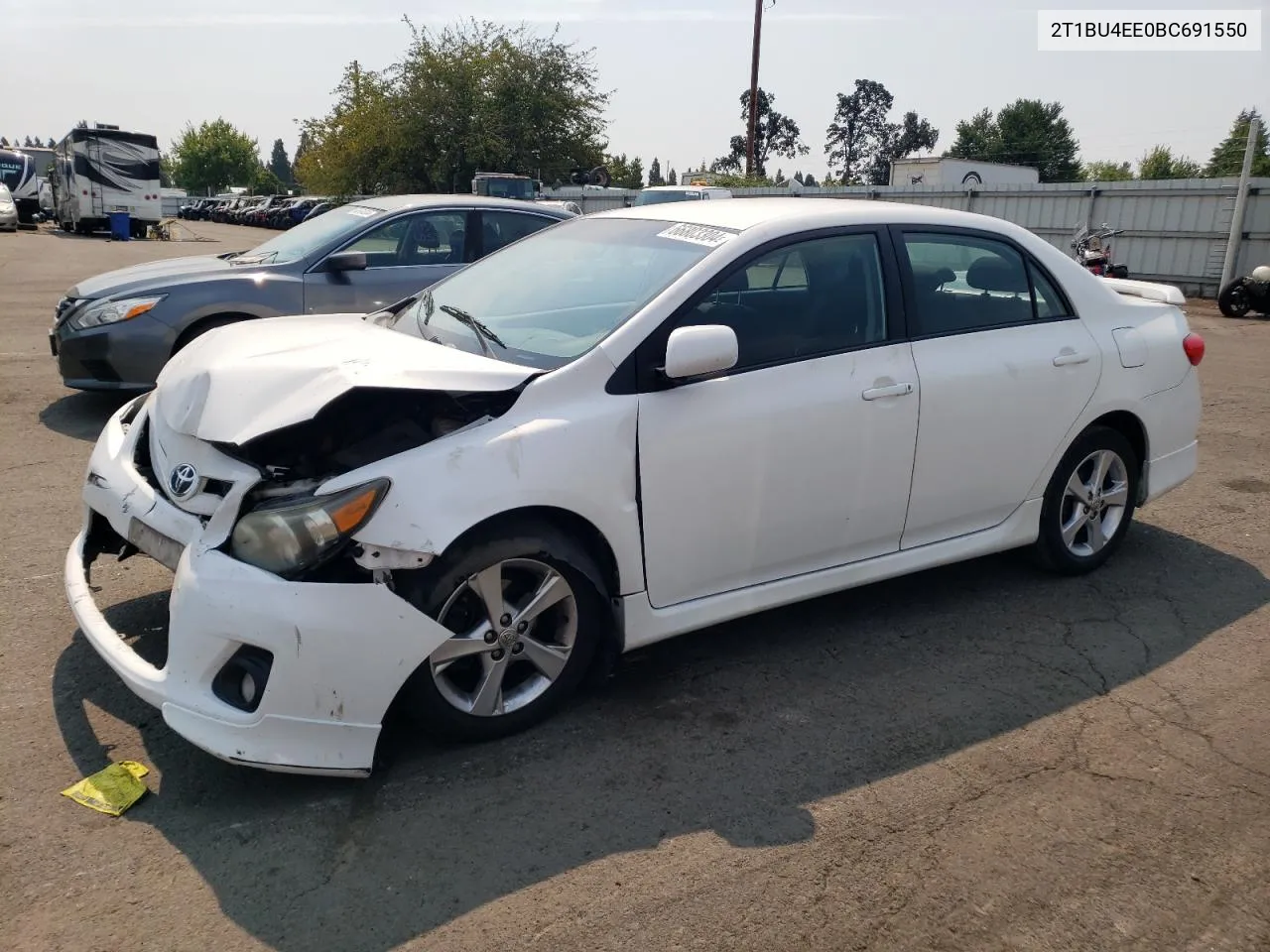 2011 Toyota Corolla Base VIN: 2T1BU4EE0BC691550 Lot: 66803304