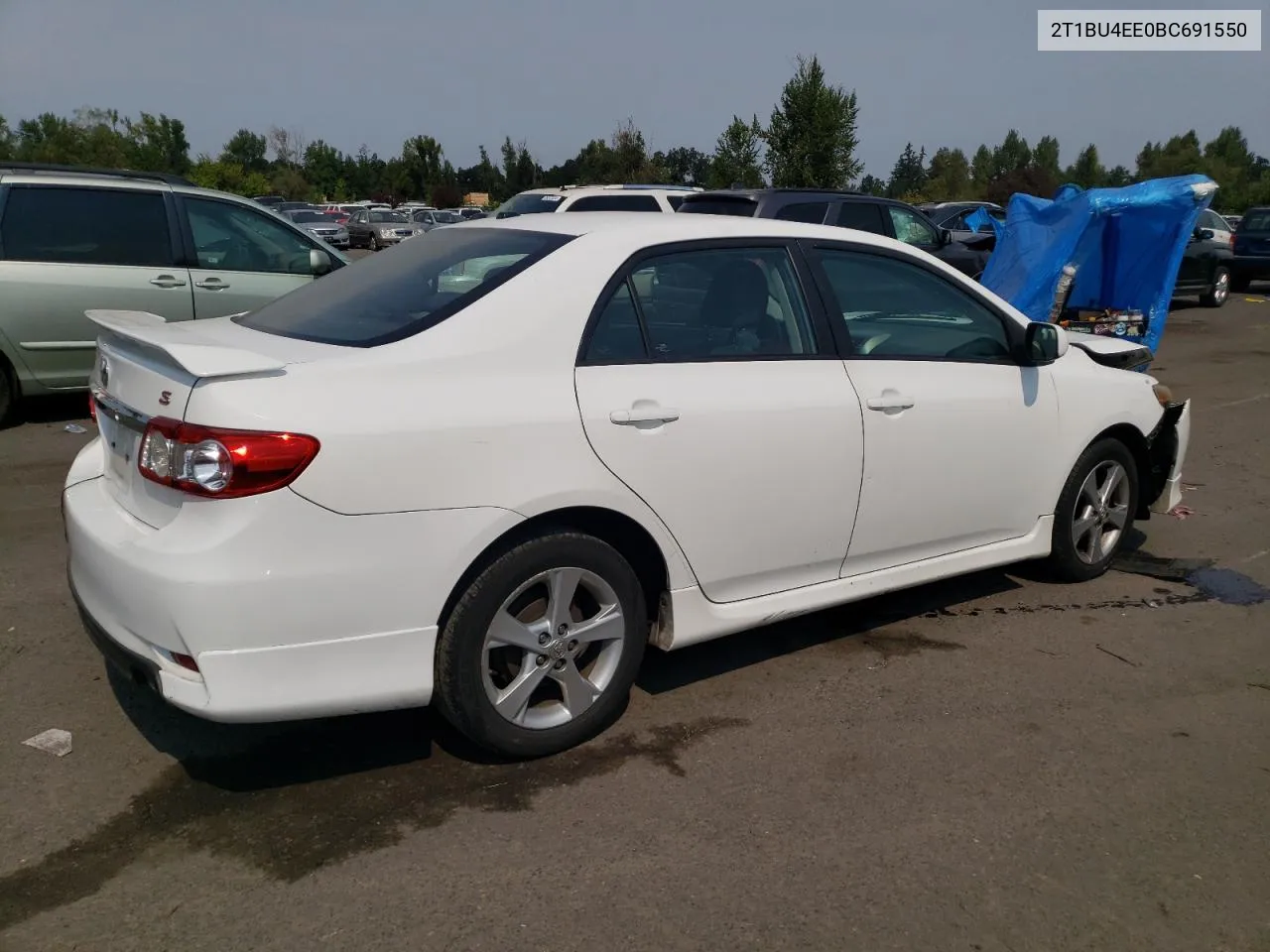 2011 Toyota Corolla Base VIN: 2T1BU4EE0BC691550 Lot: 66803304