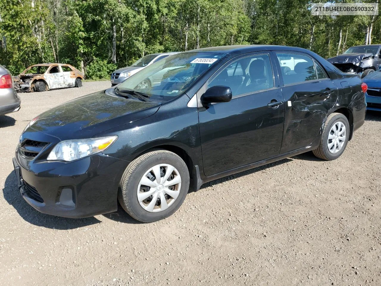 2011 Toyota Corolla Base VIN: 2T1BU4EE0BC590332 Lot: 67635834