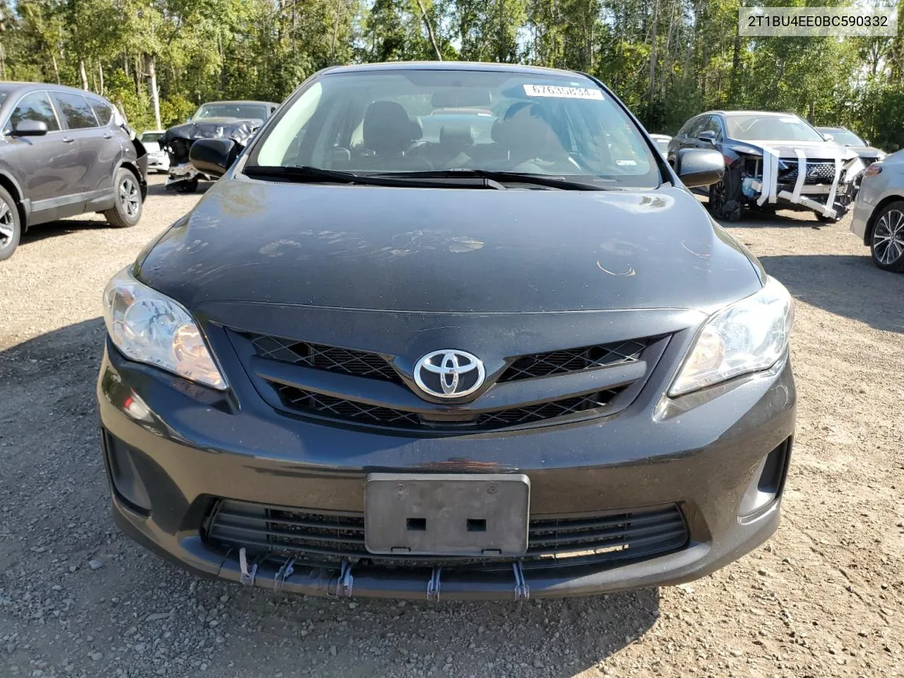 2011 Toyota Corolla Base VIN: 2T1BU4EE0BC590332 Lot: 67635834