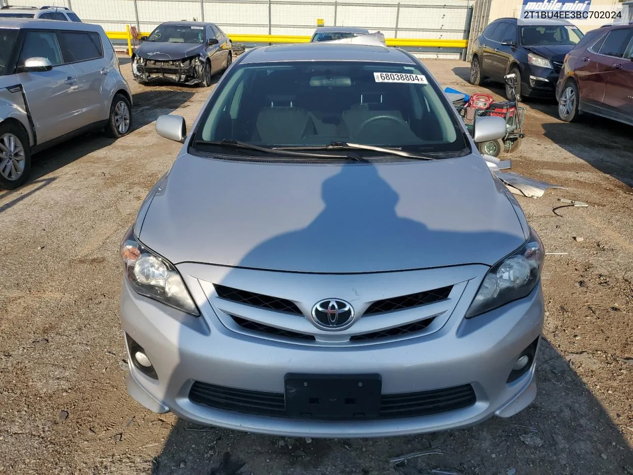 2011 Toyota Corolla Base VIN: 2T1BU4EE3BC702024 Lot: 68038804