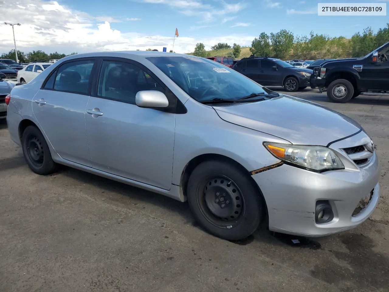 2011 Toyota Corolla Base VIN: 2T1BU4EE9BC728109 Lot: 68161094