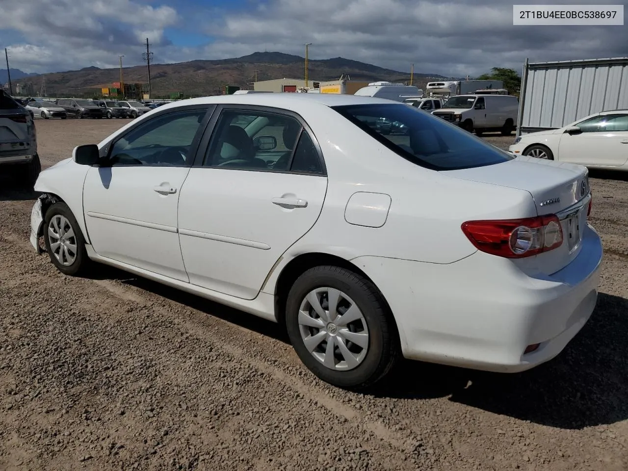 2011 Toyota Corolla Base VIN: 2T1BU4EE0BC538697 Lot: 68217714