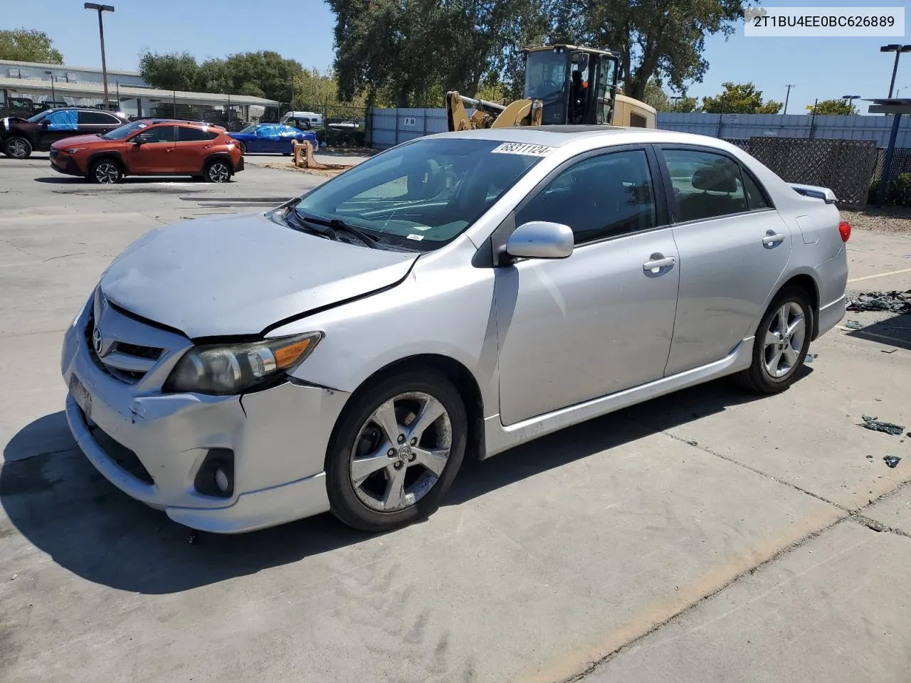 2011 Toyota Corolla Base VIN: 2T1BU4EE0BC626889 Lot: 68311124