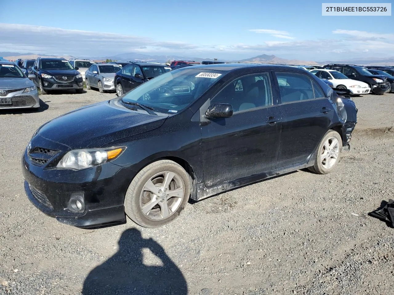 2011 Toyota Corolla Base VIN: 2T1BU4EE1BC553726 Lot: 68550334