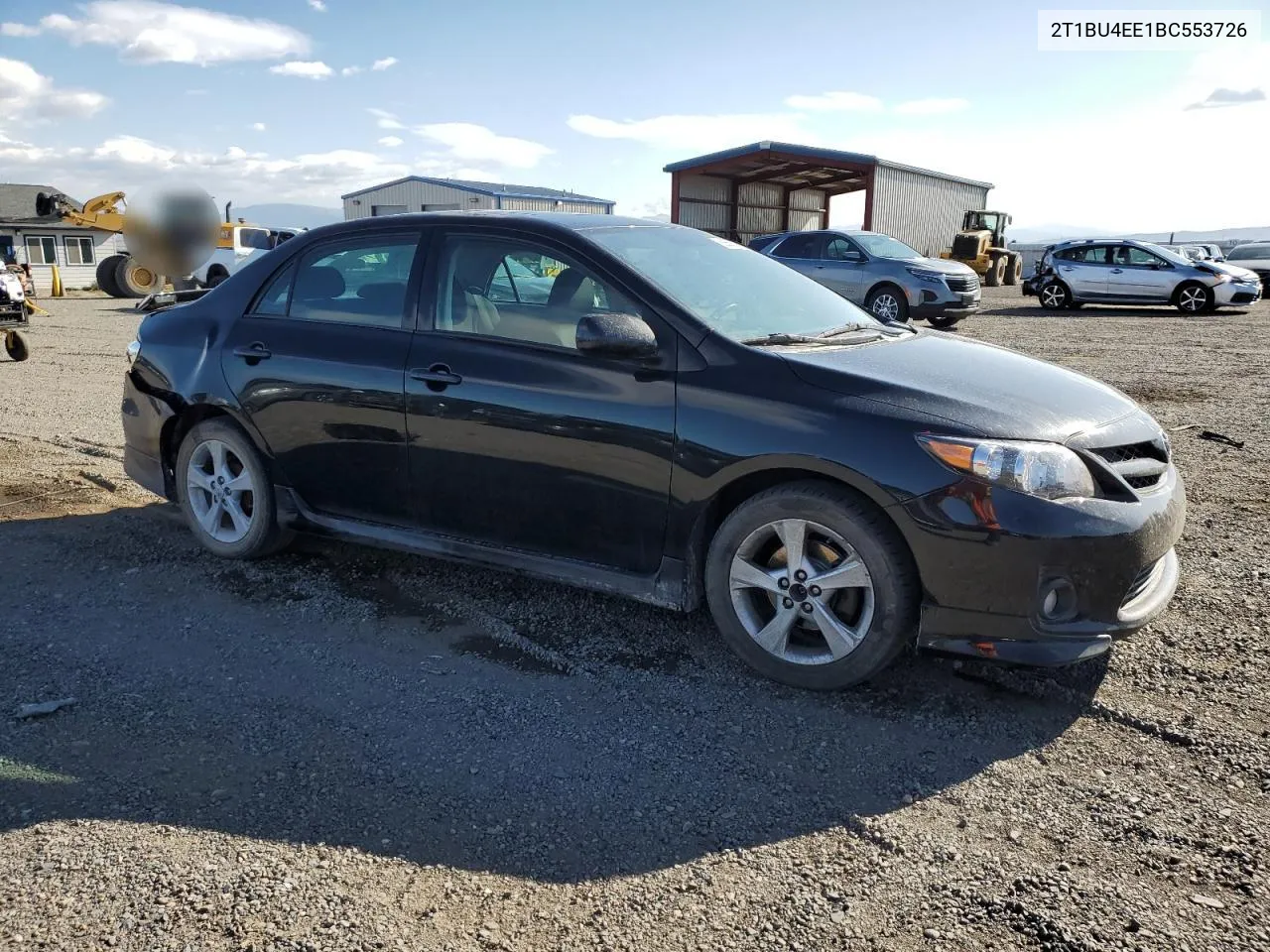 2011 Toyota Corolla Base VIN: 2T1BU4EE1BC553726 Lot: 68550334