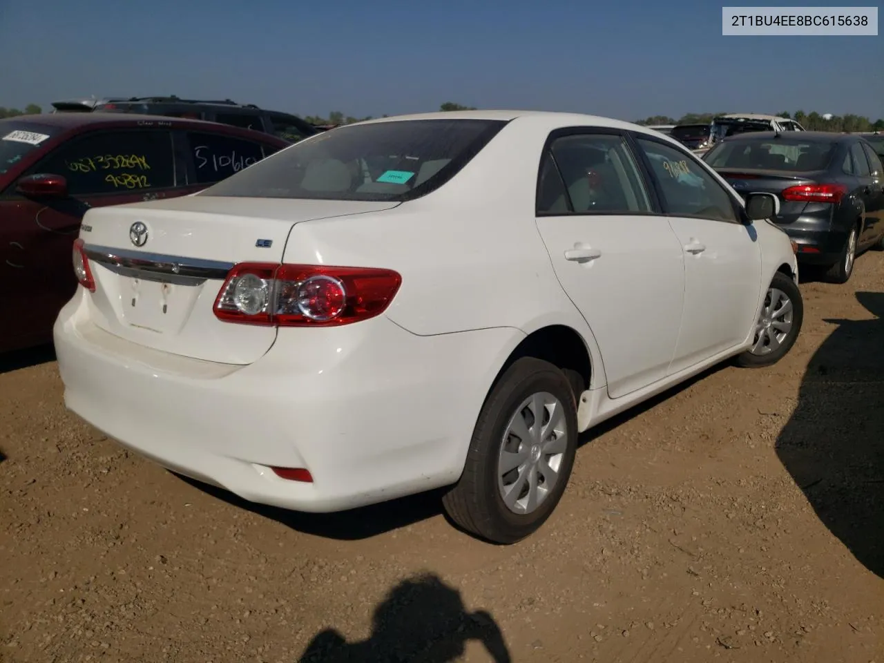 2011 Toyota Corolla Base VIN: 2T1BU4EE8BC615638 Lot: 68639154