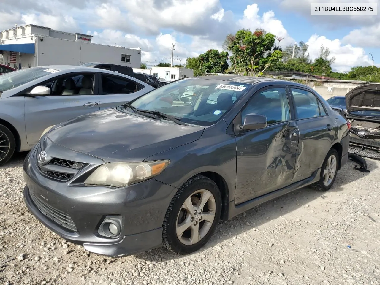 2011 Toyota Corolla Base VIN: 2T1BU4EE8BC558275 Lot: 69050994