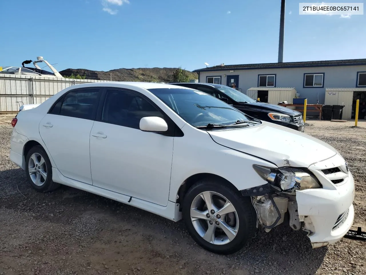 2011 Toyota Corolla Base VIN: 2T1BU4EE0BC657141 Lot: 69720944