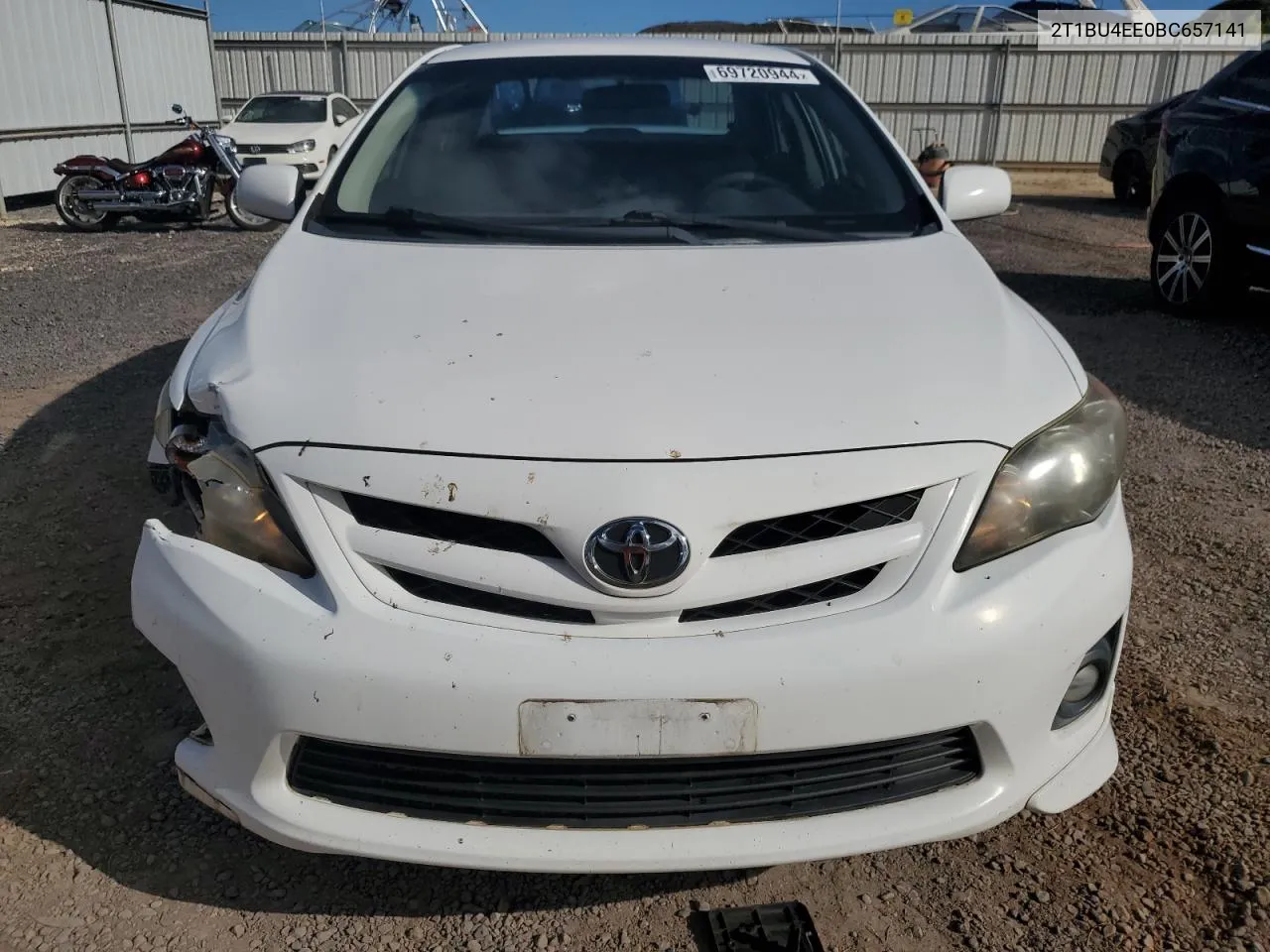 2011 Toyota Corolla Base VIN: 2T1BU4EE0BC657141 Lot: 69720944