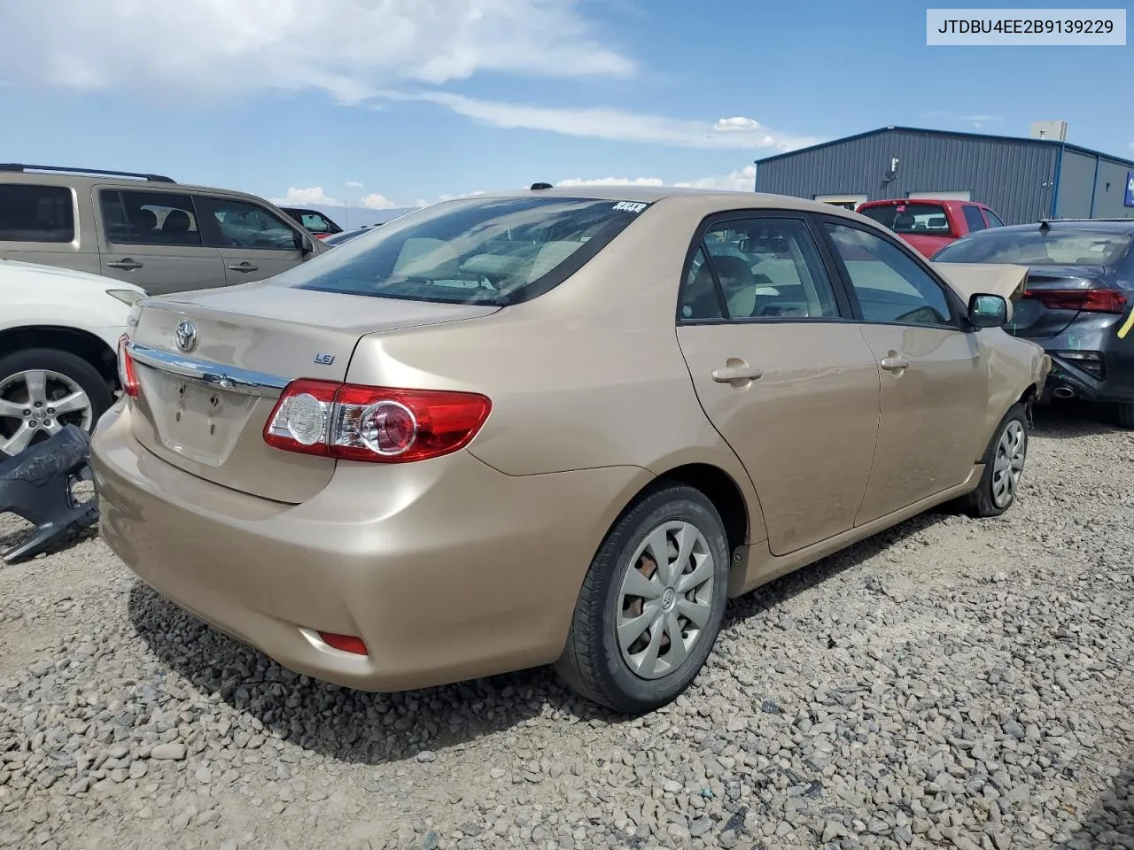 2011 Toyota Corolla Base VIN: JTDBU4EE2B9139229 Lot: 69722824