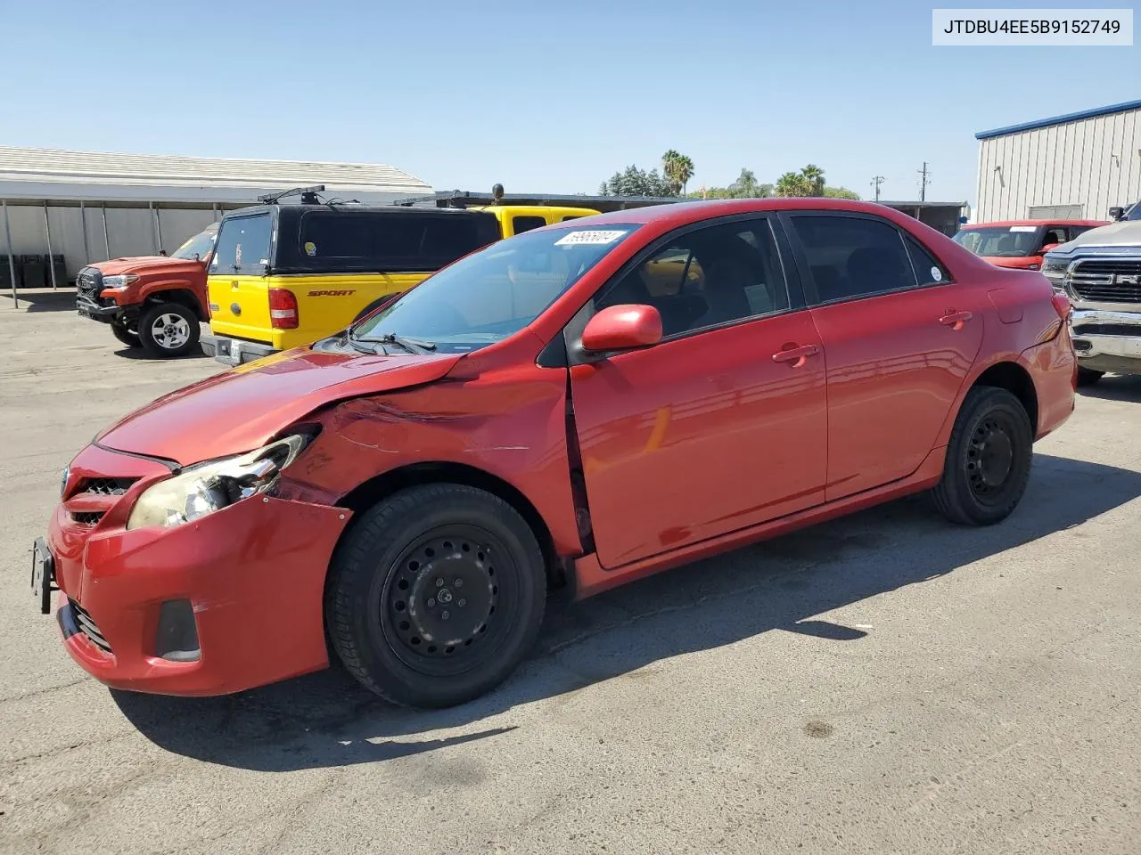 2011 Toyota Corolla Base VIN: JTDBU4EE5B9152749 Lot: 69965004