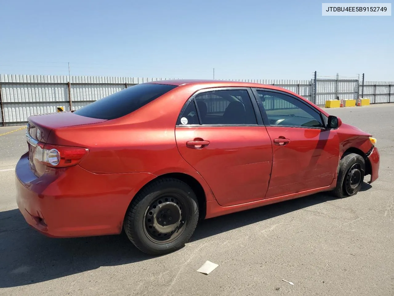 2011 Toyota Corolla Base VIN: JTDBU4EE5B9152749 Lot: 69965004