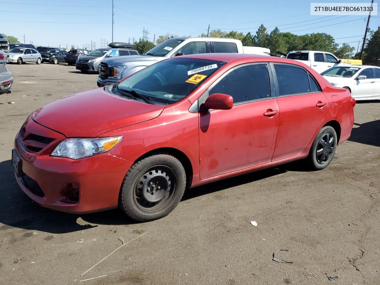 2011 Toyota Corolla Base VIN: 2T1BU4EE7BC661333 Lot: 70080724