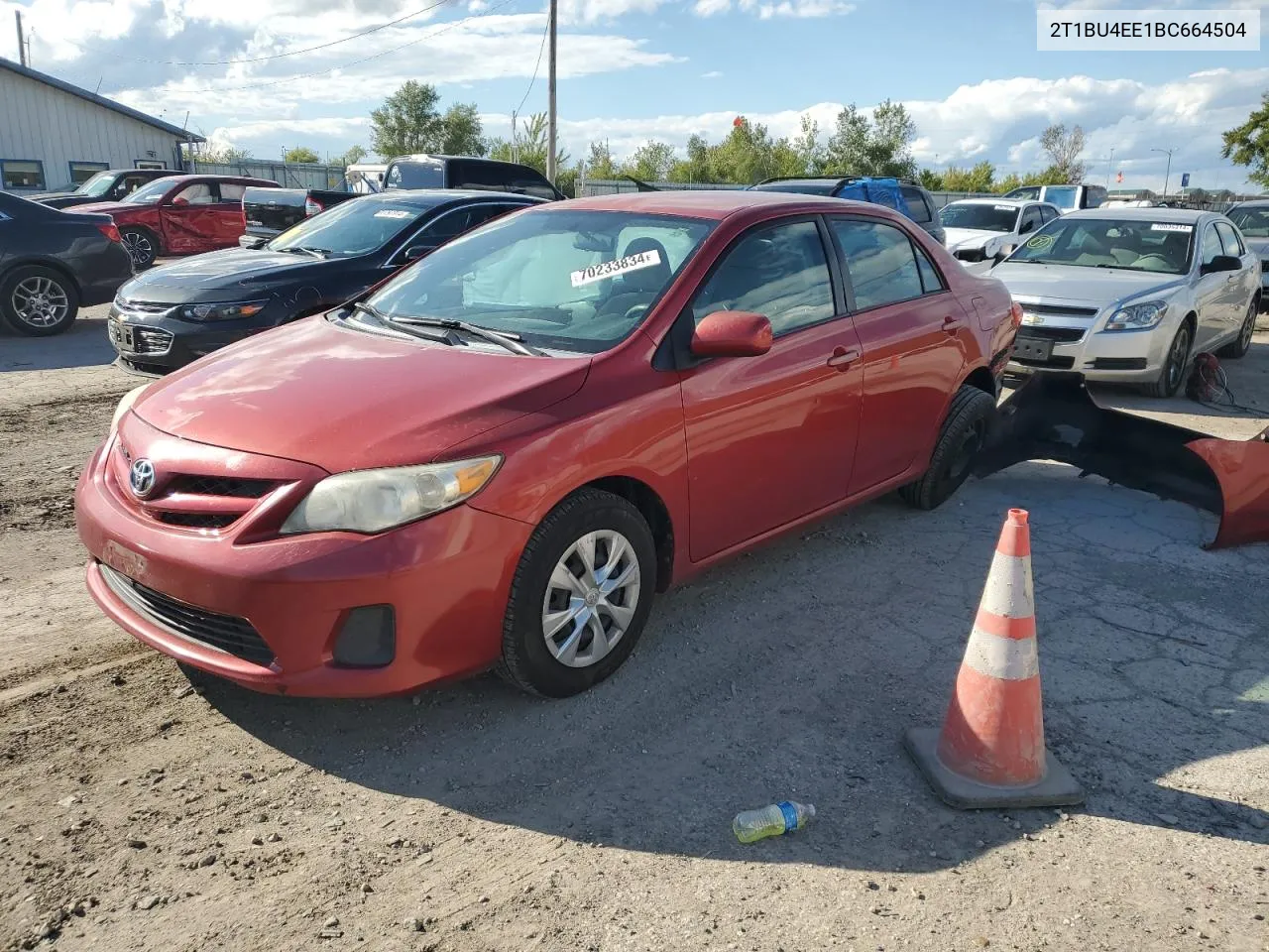 2011 Toyota Corolla Base VIN: 2T1BU4EE1BC664504 Lot: 70233834