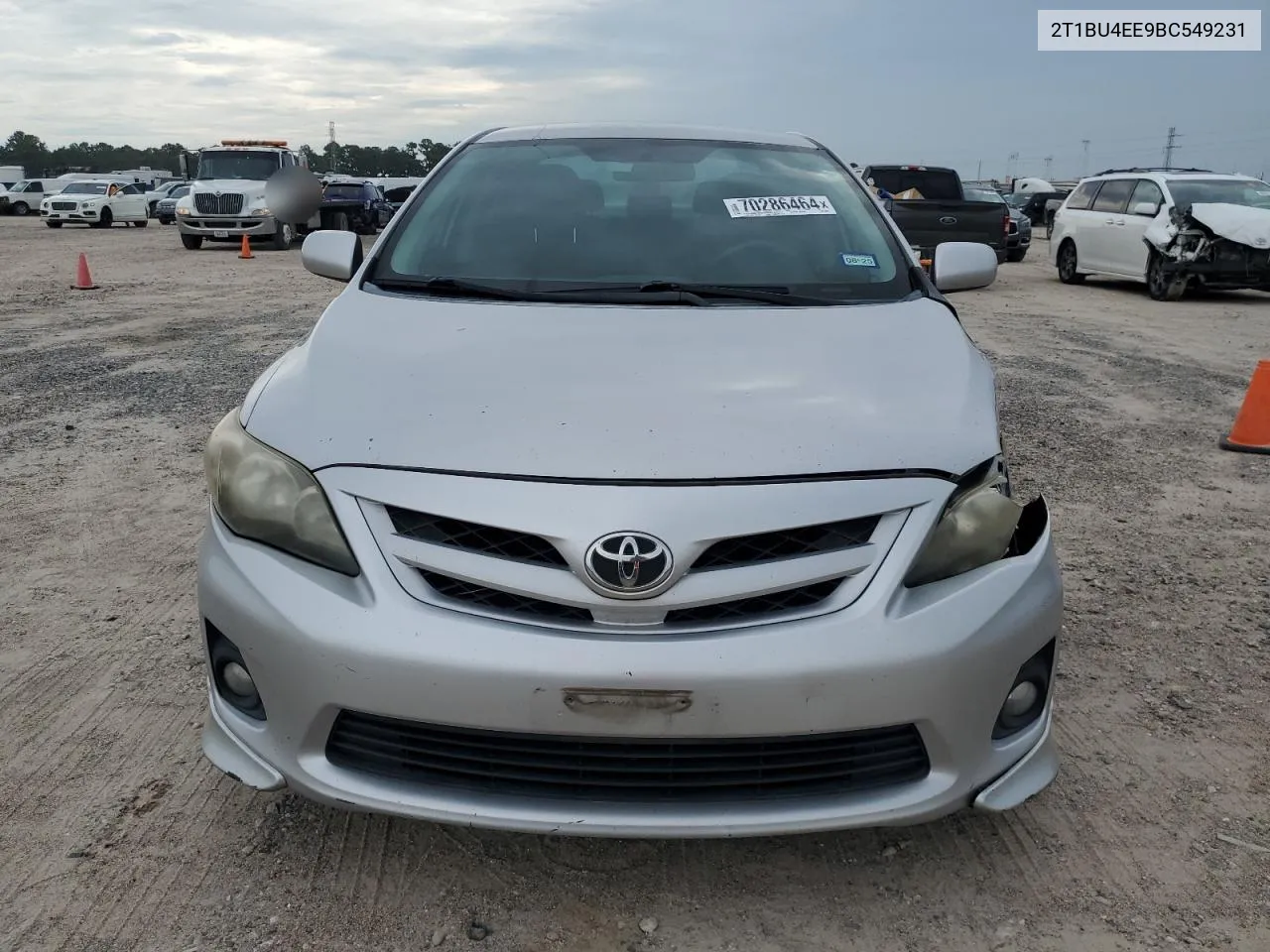 2011 Toyota Corolla Base VIN: 2T1BU4EE9BC549231 Lot: 70286464