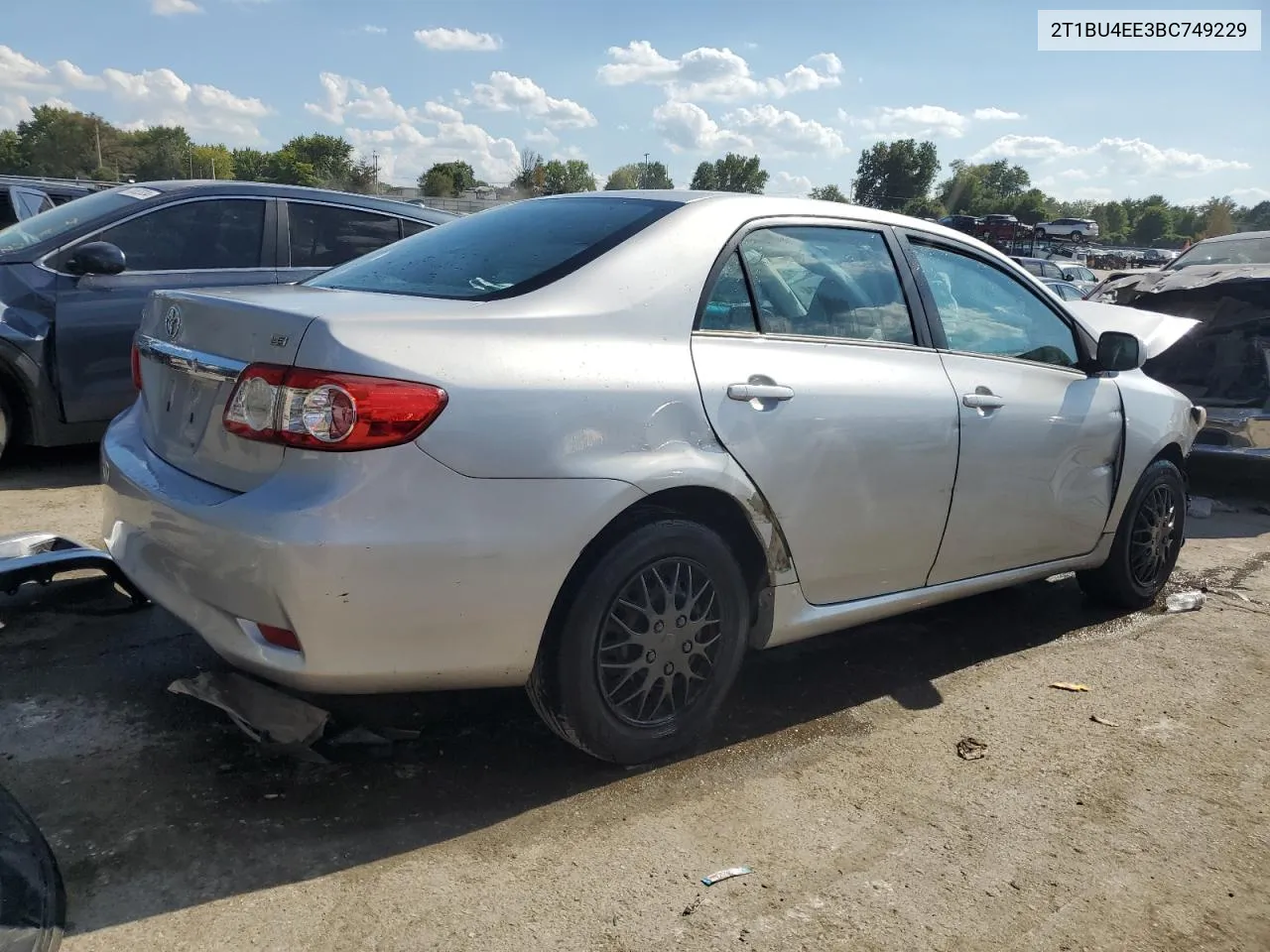 2011 Toyota Corolla Base VIN: 2T1BU4EE3BC749229 Lot: 70456974