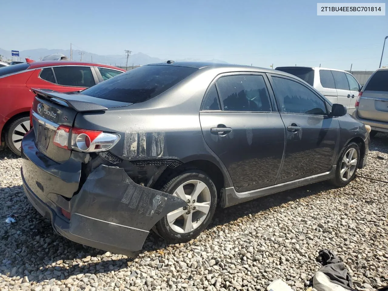 2011 Toyota Corolla Base VIN: 2T1BU4EE5BC701814 Lot: 70457724