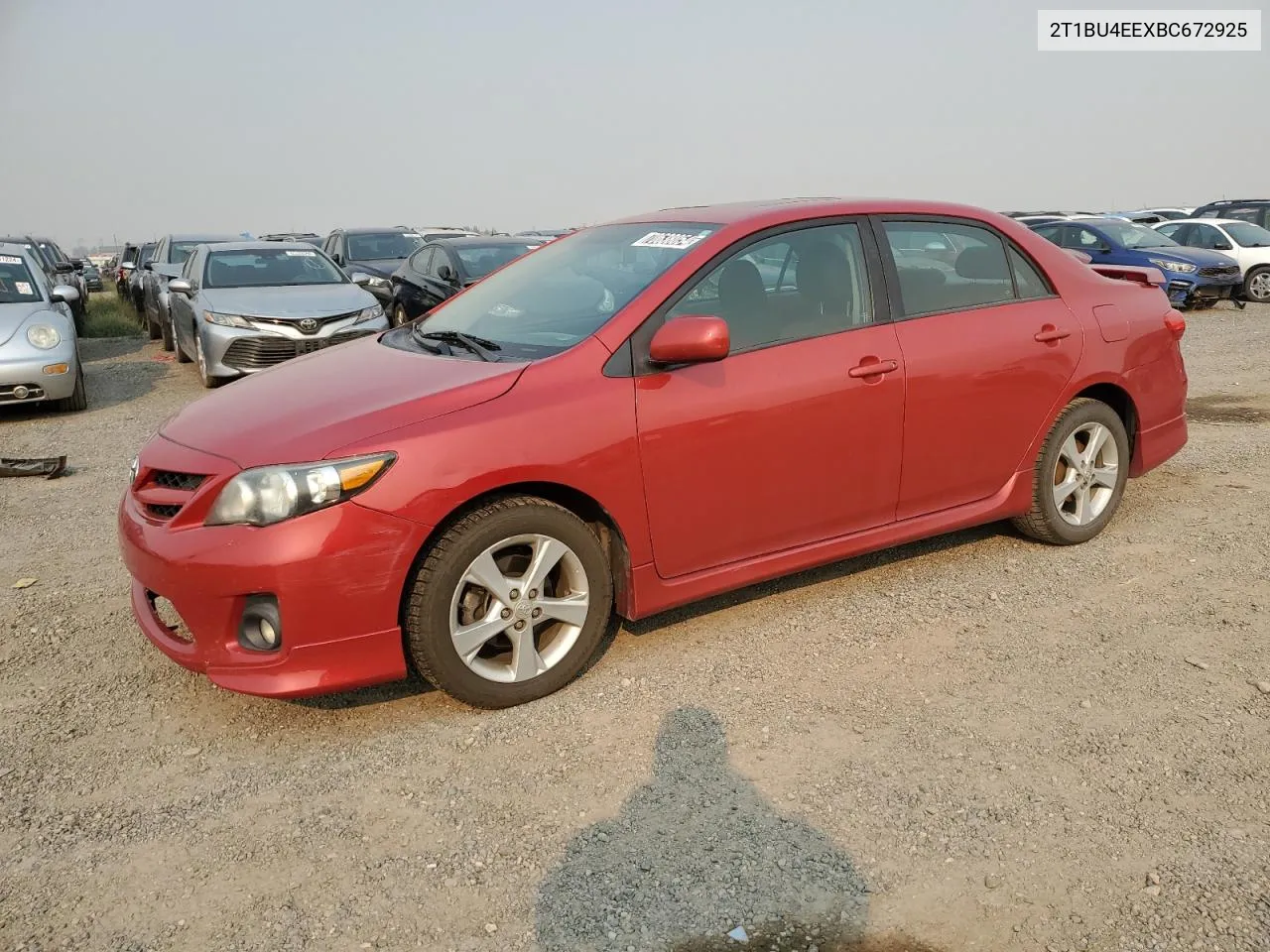 2011 Toyota Corolla Base VIN: 2T1BU4EEXBC672925 Lot: 70638054