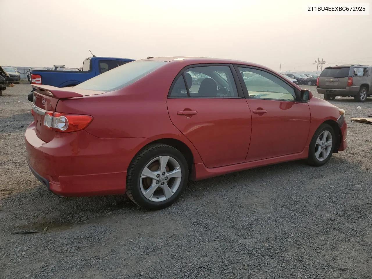 2011 Toyota Corolla Base VIN: 2T1BU4EEXBC672925 Lot: 70638054