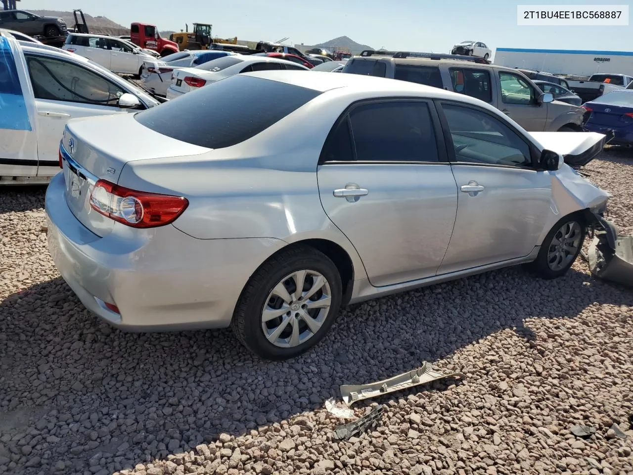 2011 Toyota Corolla Base VIN: 2T1BU4EE1BC568887 Lot: 70657874