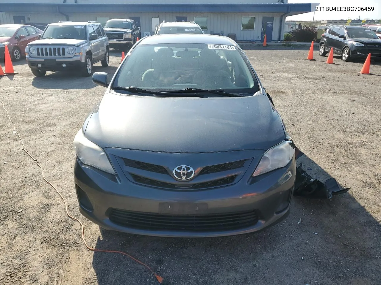 2011 Toyota Corolla Base VIN: 2T1BU4EE3BC706459 Lot: 70981104