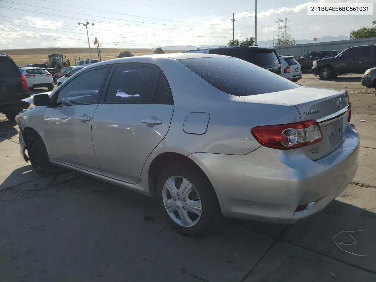 2011 Toyota Corolla Base VIN: 2T1BU4EE6BC561031 Lot: 71375514