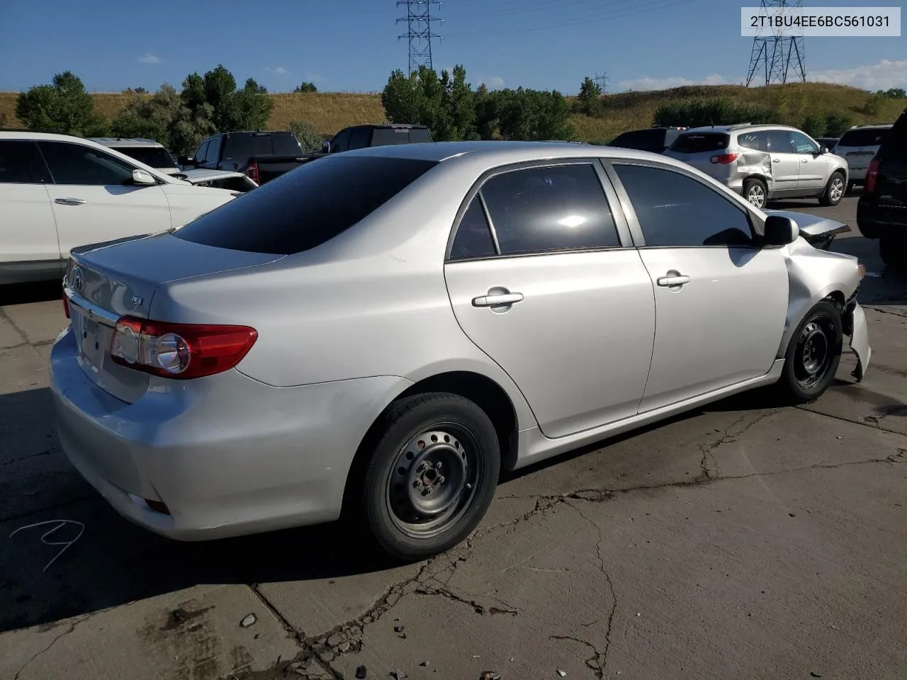 2011 Toyota Corolla Base VIN: 2T1BU4EE6BC561031 Lot: 71375514