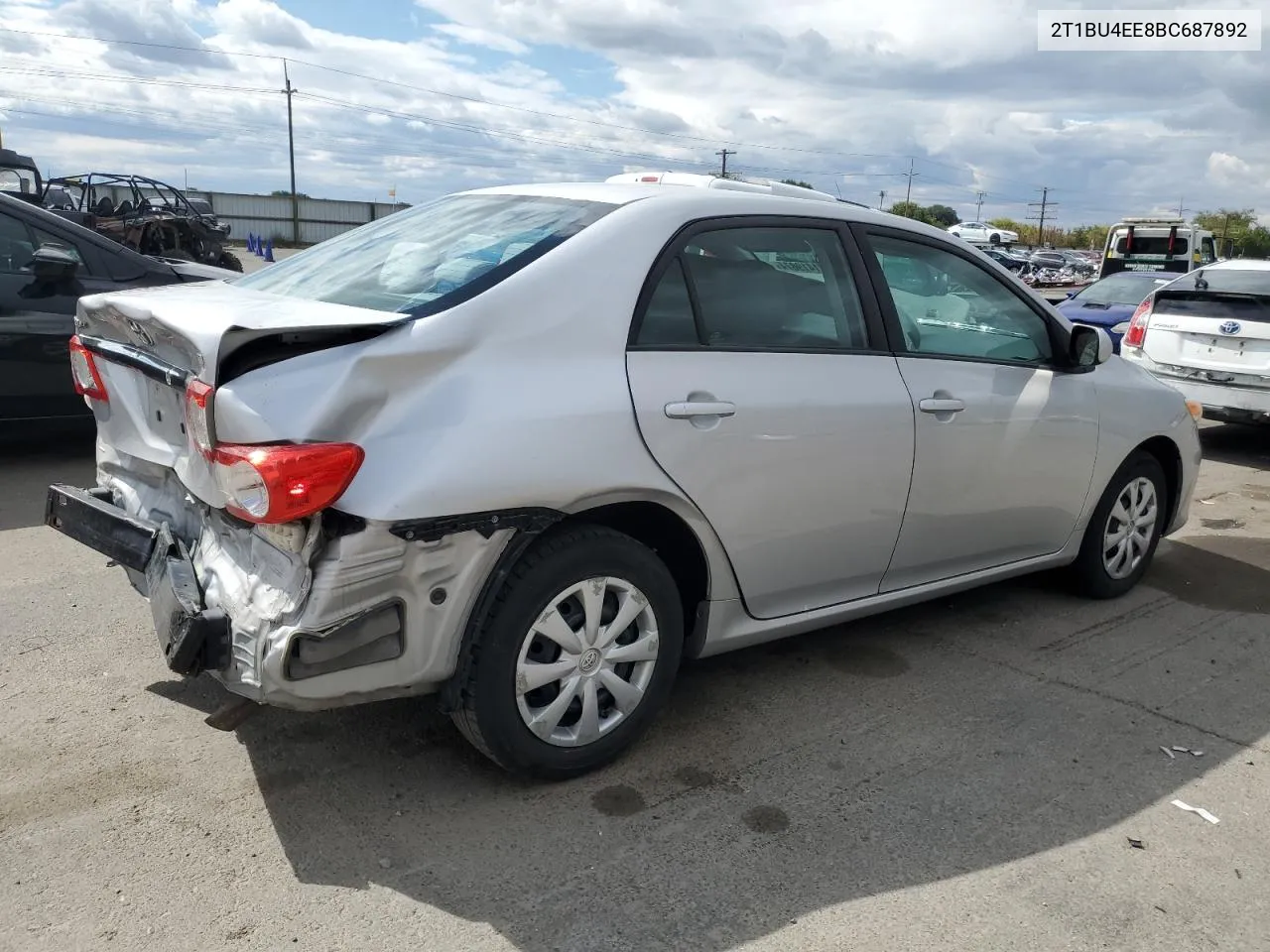 2011 Toyota Corolla Base VIN: 2T1BU4EE8BC687892 Lot: 71419874