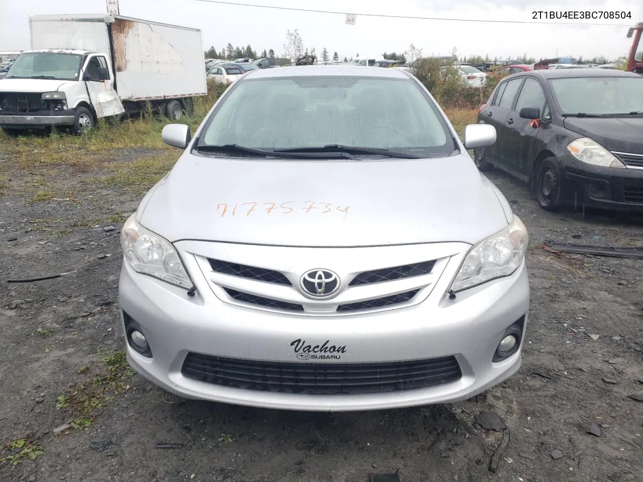 2011 Toyota Corolla Base VIN: 2T1BU4EE3BC708504 Lot: 71775734