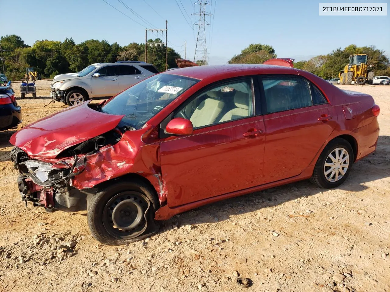 2011 Toyota Corolla Base VIN: 2T1BU4EE0BC717371 Lot: 72252774