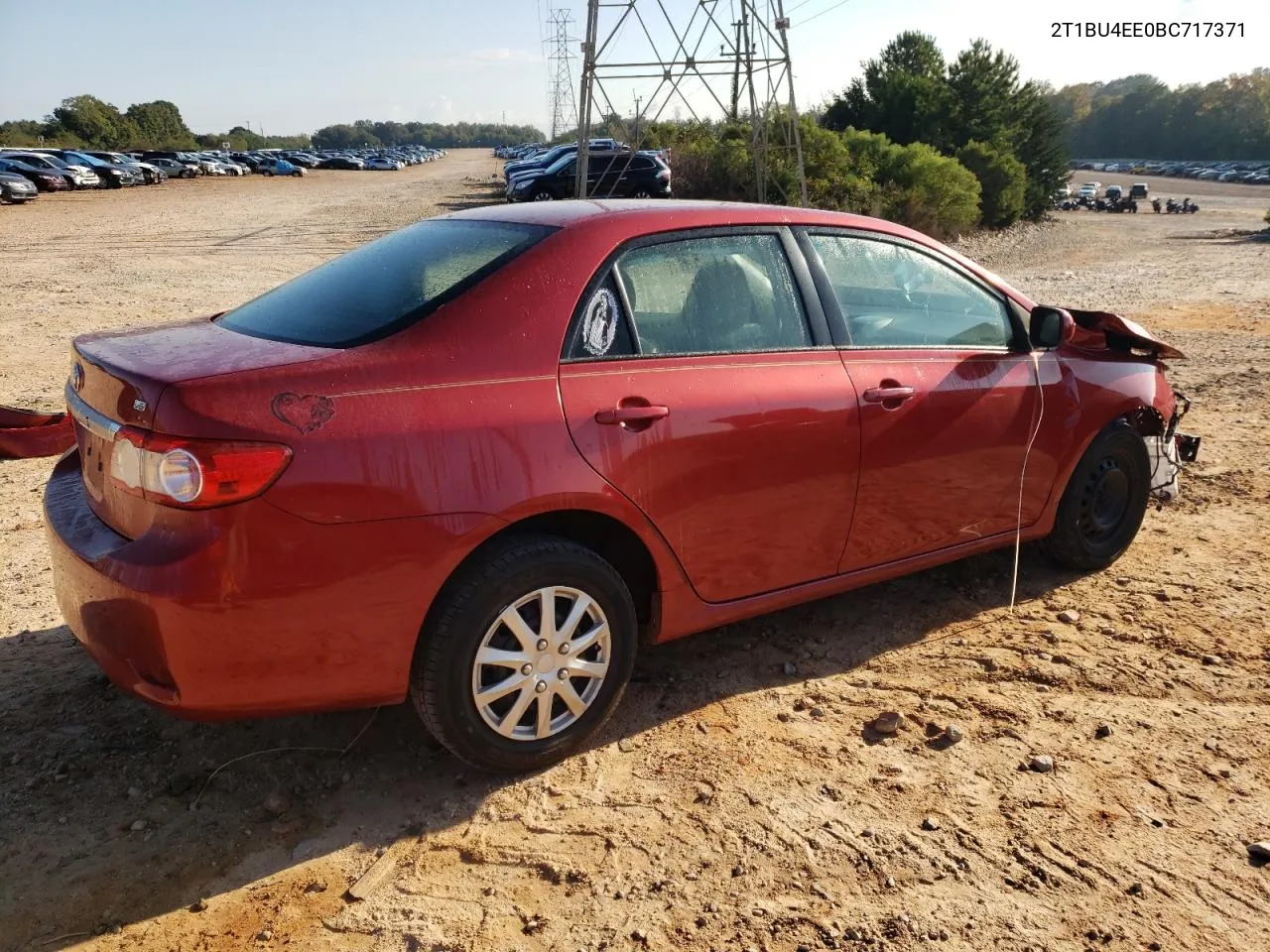 2011 Toyota Corolla Base VIN: 2T1BU4EE0BC717371 Lot: 72252774