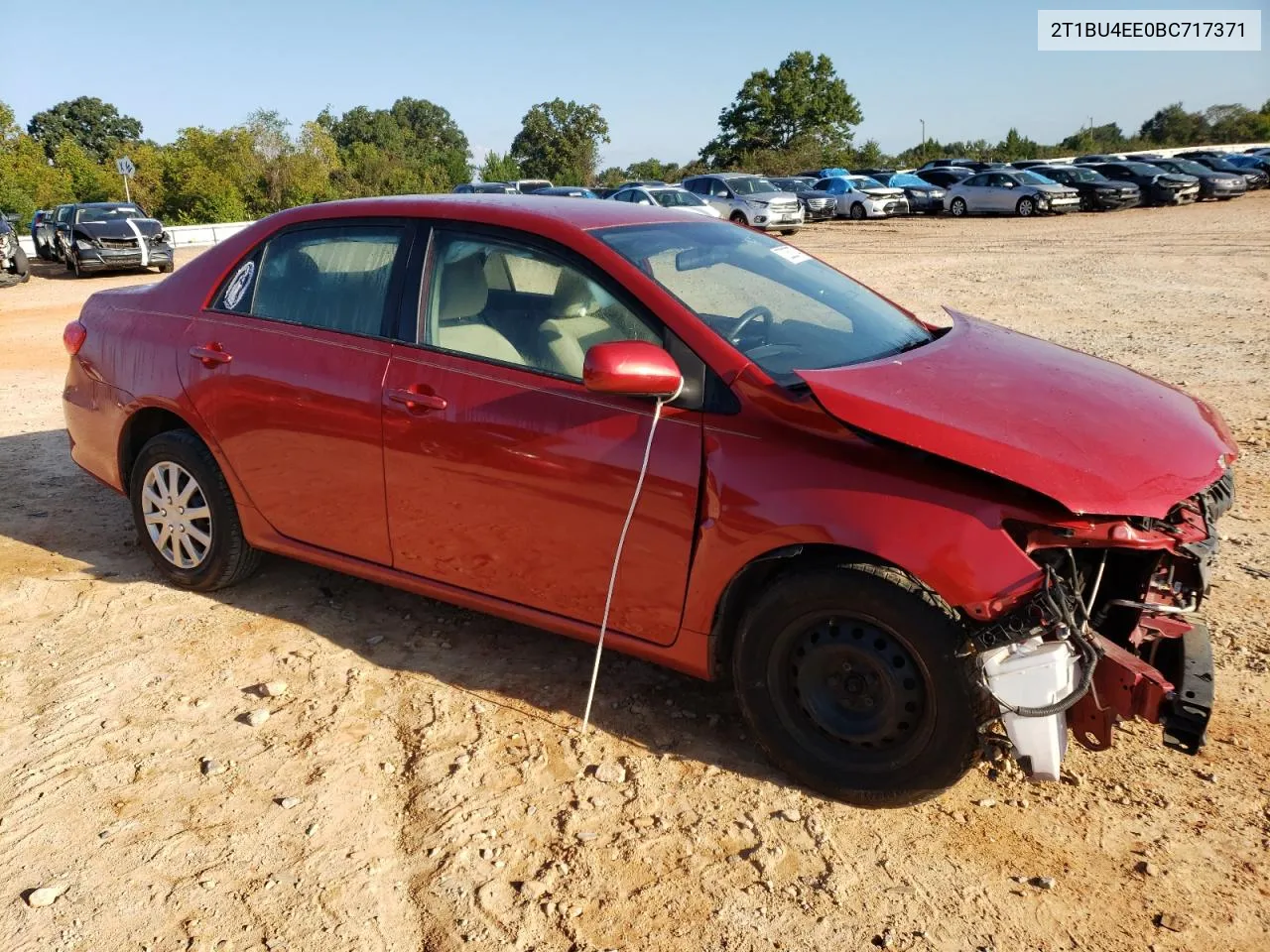 2011 Toyota Corolla Base VIN: 2T1BU4EE0BC717371 Lot: 72252774