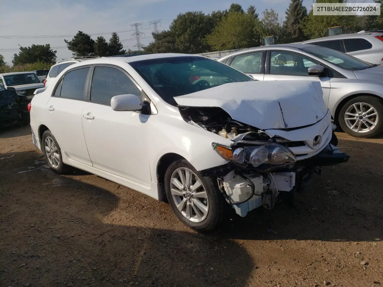 2T1BU4EE2BC726024 2011 Toyota Corolla Base