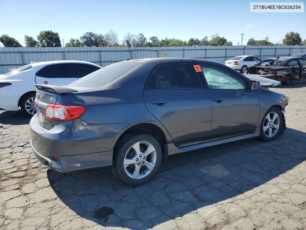 2011 Toyota Corolla Base VIN: 2T1BU4EE1BC626254 Lot: 72389354