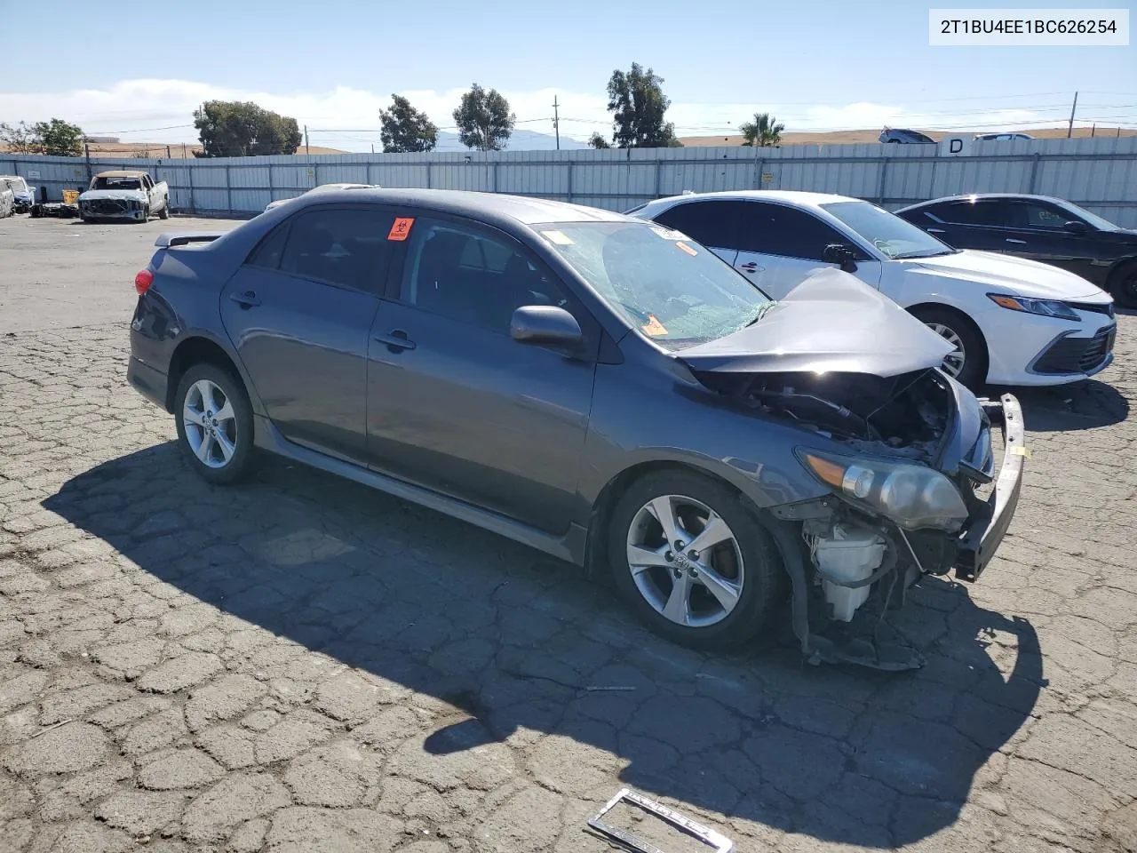 2011 Toyota Corolla Base VIN: 2T1BU4EE1BC626254 Lot: 72389354