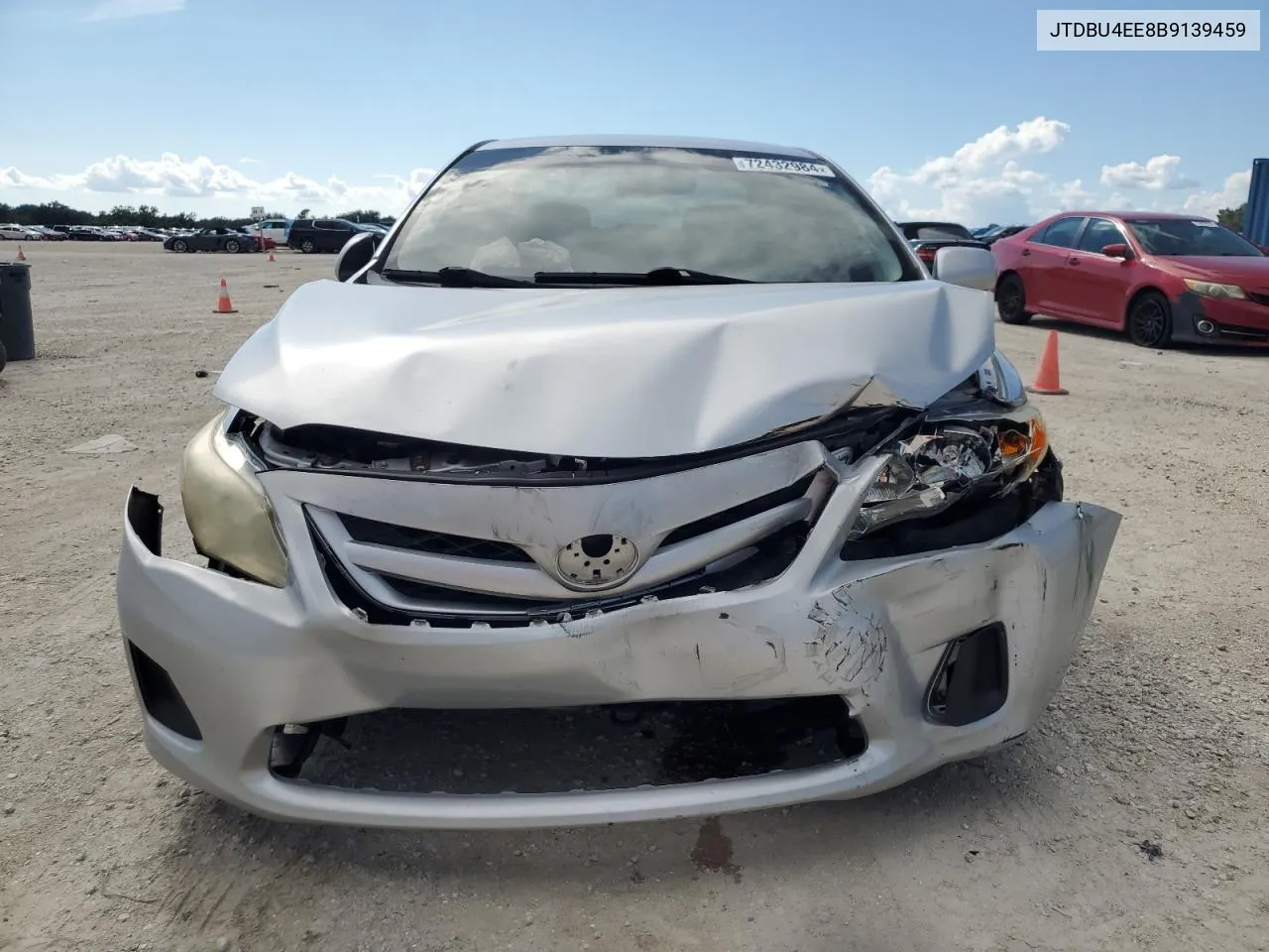 2011 Toyota Corolla Base VIN: JTDBU4EE8B9139459 Lot: 72432984