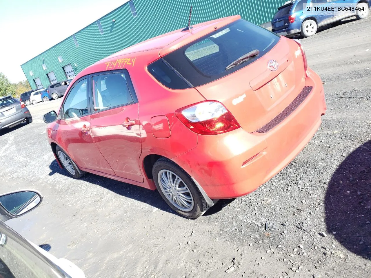 2011 Toyota Corolla Matrix VIN: 2T1KU4EE1BC648464 Lot: 72497724