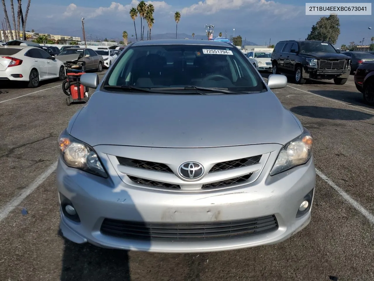 2011 Toyota Corolla Base VIN: 2T1BU4EEXBC673041 Lot: 72551794