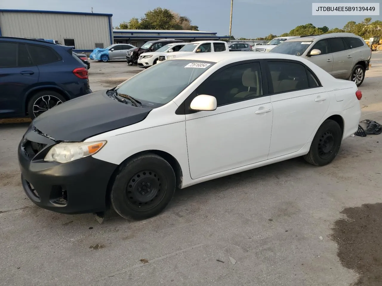 2011 Toyota Corolla Base VIN: JTDBU4EE5B9139449 Lot: 72616854