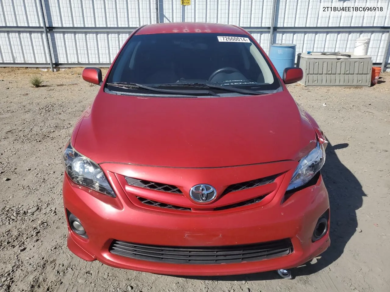 2011 Toyota Corolla Base VIN: 2T1BU4EE1BC696918 Lot: 72660014