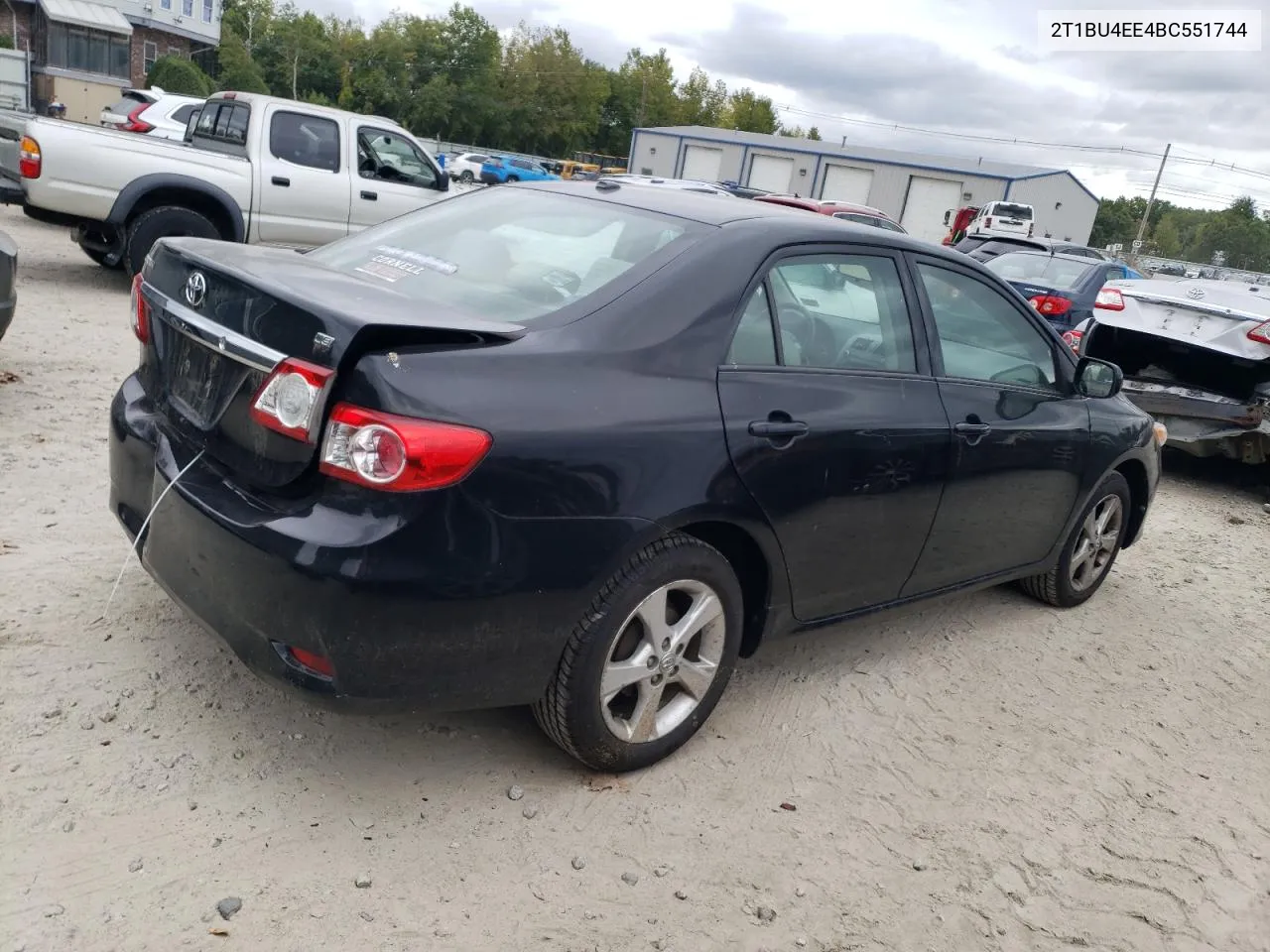 2011 Toyota Corolla Base VIN: 2T1BU4EE4BC551744 Lot: 72997574