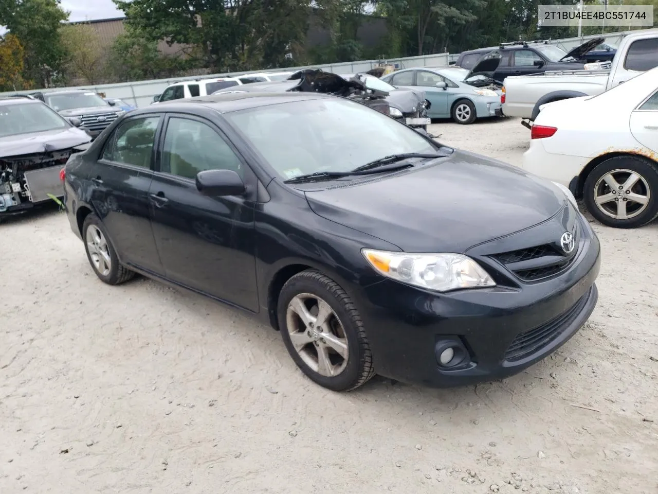 2011 Toyota Corolla Base VIN: 2T1BU4EE4BC551744 Lot: 72997574