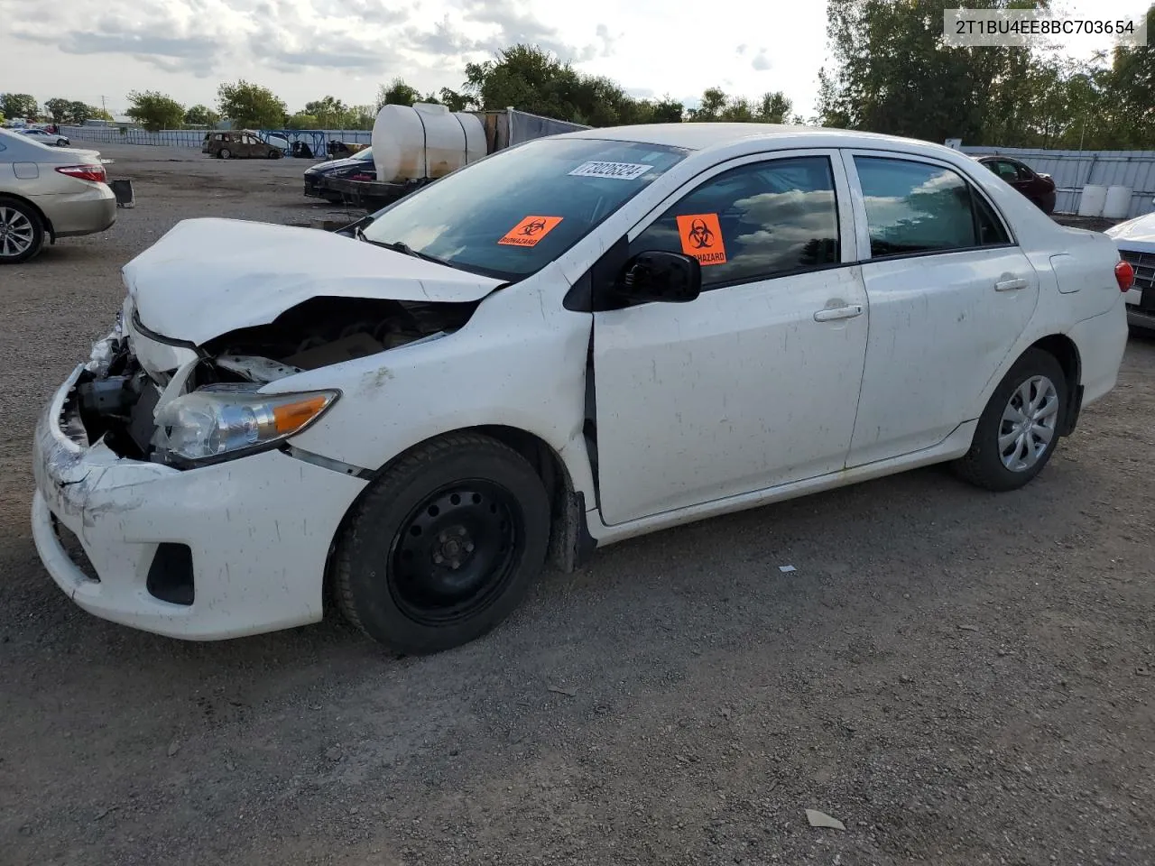 2011 Toyota Corolla Base VIN: 2T1BU4EE8BC703654 Lot: 73026324