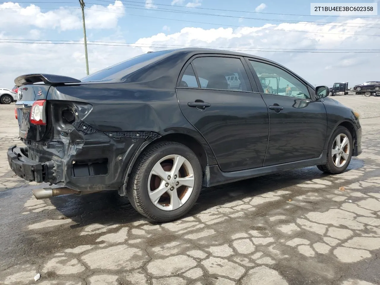 2011 Toyota Corolla Base VIN: 2T1BU4EE3BC602358 Lot: 73026924