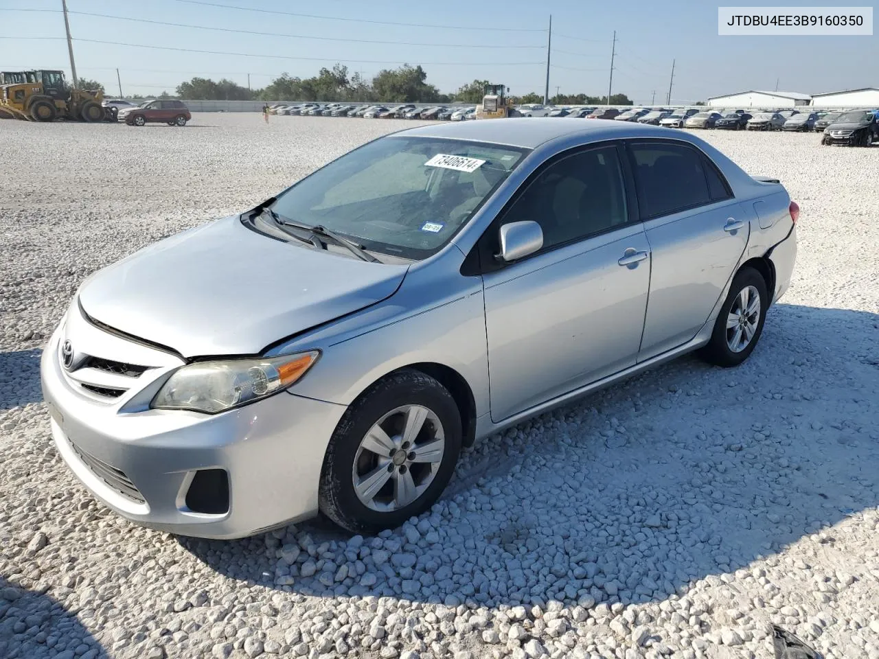 2011 Toyota Corolla Base VIN: JTDBU4EE3B9160350 Lot: 73406614