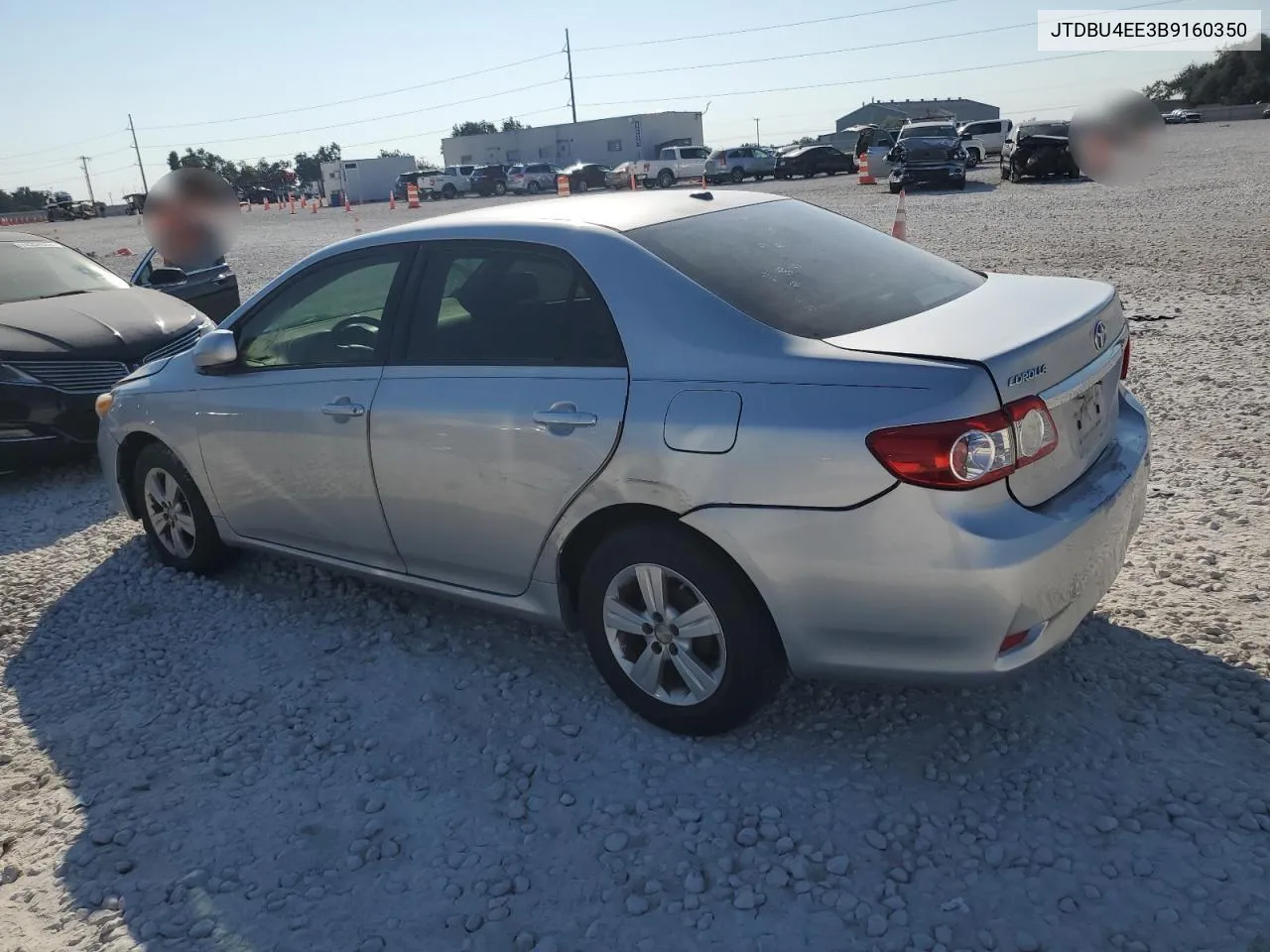 2011 Toyota Corolla Base VIN: JTDBU4EE3B9160350 Lot: 73406614