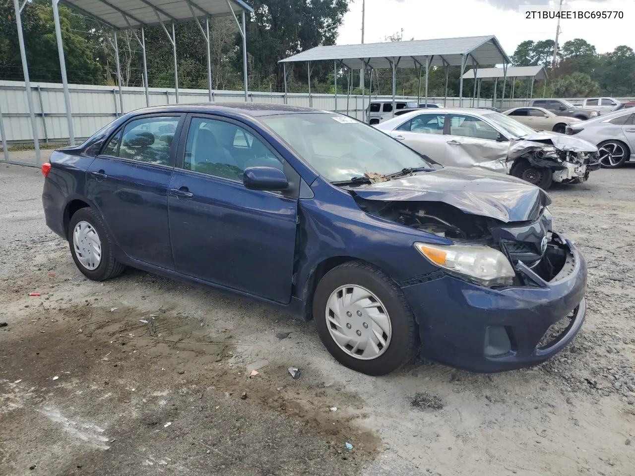 2011 Toyota Corolla Base VIN: 2T1BU4EE1BC695770 Lot: 73437104