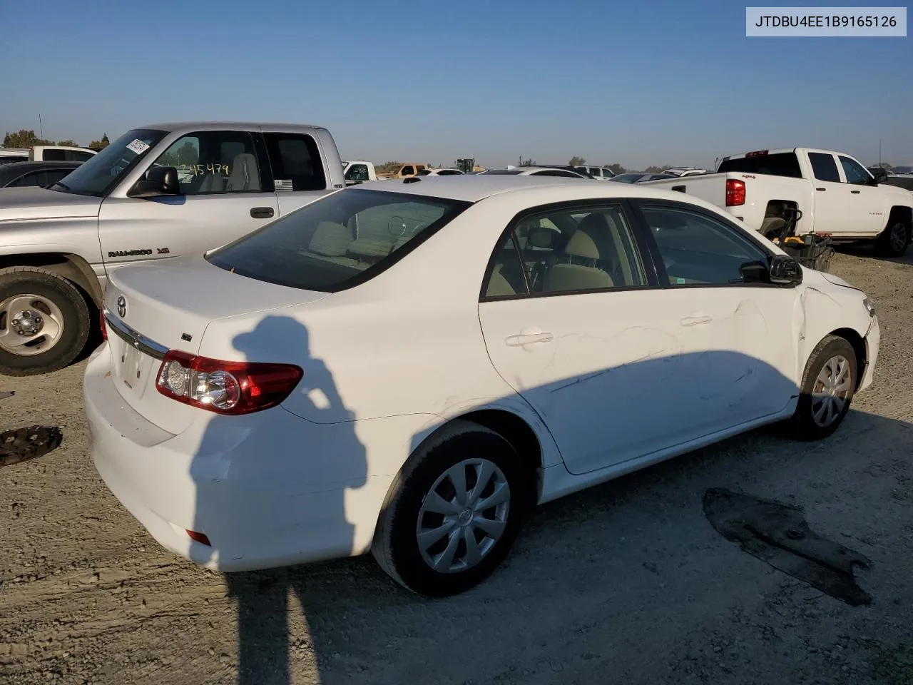 2011 Toyota Corolla Base VIN: JTDBU4EE1B9165126 Lot: 73497274