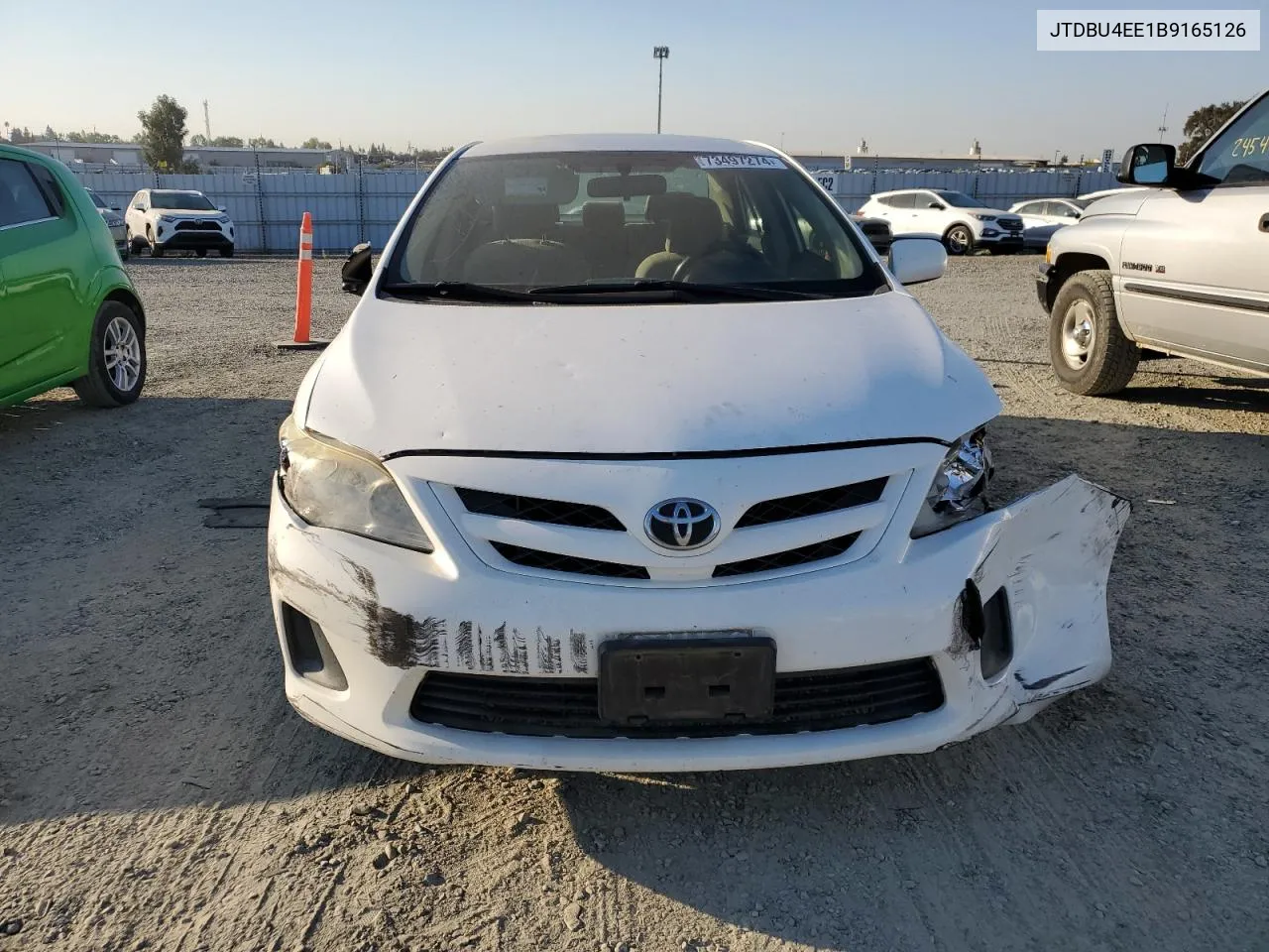 2011 Toyota Corolla Base VIN: JTDBU4EE1B9165126 Lot: 73497274